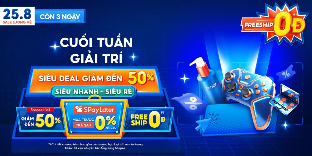 Săn sale Shopee tháng 8