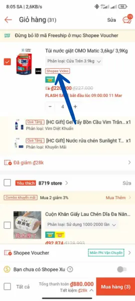 Mẹo săn voucher video Shoppee video